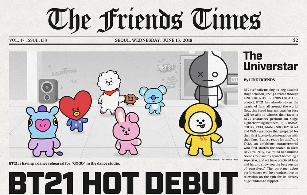 BT21 DEBUT STAGE